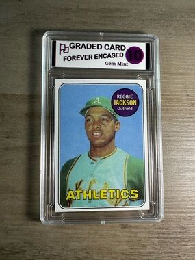 Reggie Jackson Rookie 1969 Topps #260 Gem Mint 10 Novelty Baseball Card. A’s.